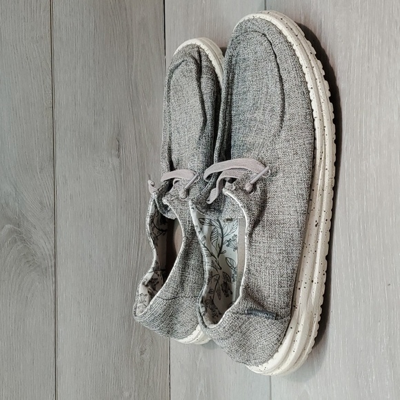 Hey Dude Womens Wendy L Linen Iron Loafer Slip on shoes sz 11 - Picture 2 of 12